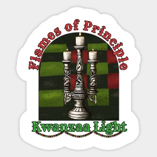 kwanzaa, flames of principle, Design Sticker